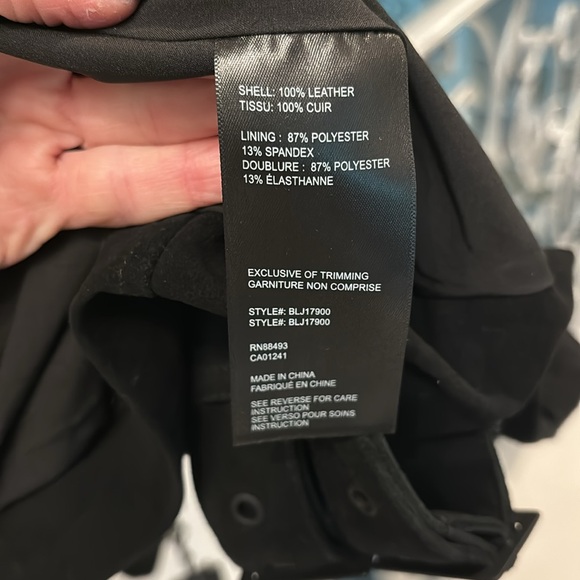 Blanc Noir 100% Leather Cherie Suede Motorcycle Jacket - Picture 13 of 13